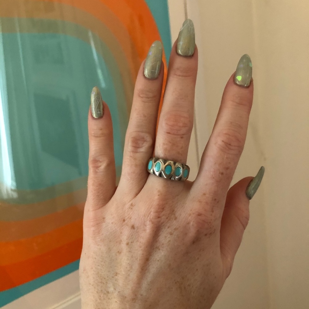 sterling silver turquoise ring